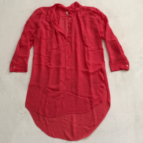 Aritzia Tops - ARITZIA WILFRED Women's Sheer Silk Blouse
